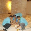 Installation of floor in Holy Family section (2)