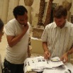 Discussing artefact installations in the Coptic Museum